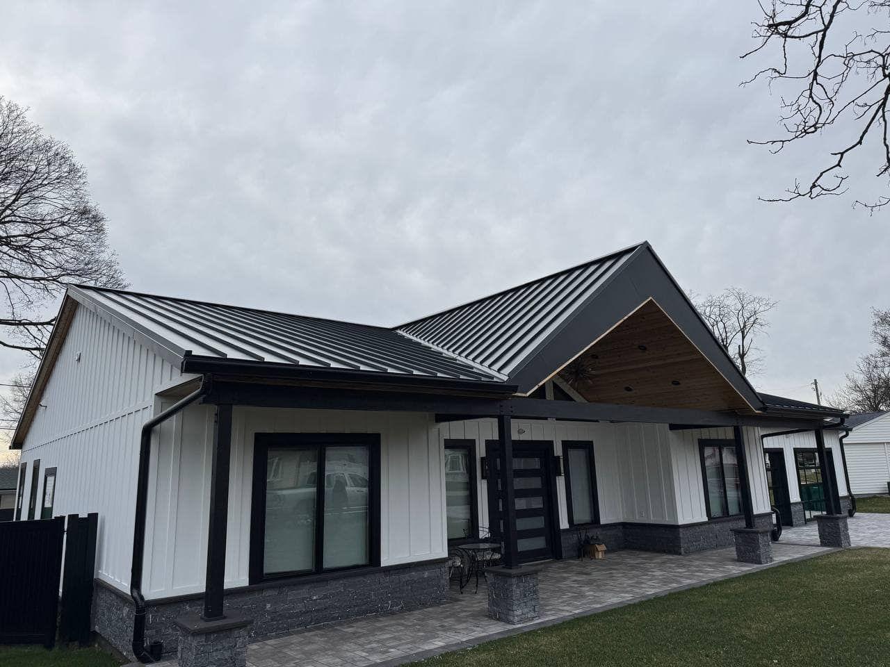 Standing seam metal roof installed by PH Services — Philadelphia PA